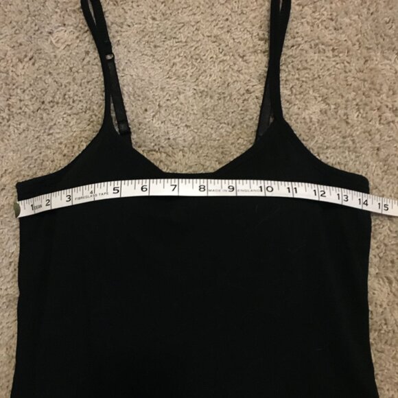 Gilligan & O'Malley Adjustable Strap Inbuilt Bra Black Camisole - Picture 11 of 14